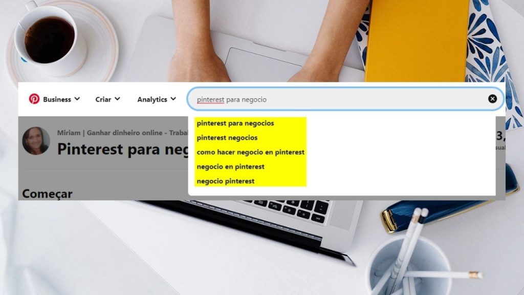 pinterest para negócios