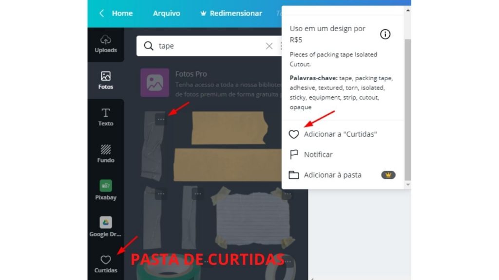 como encontrar elementos no canva