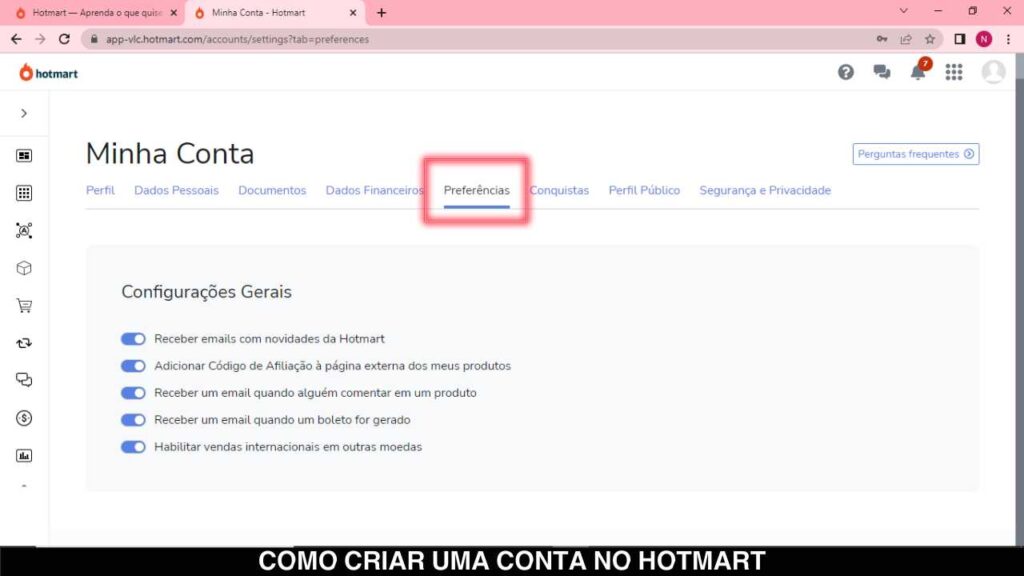 Como criar uma conta no hotmart (5)